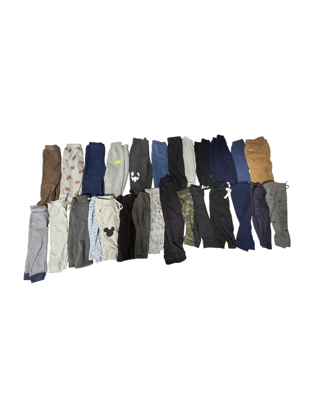 27-Piece Toddler Boys Pants Lot | Mostly 18 Months | Mixed Brands | Nike & More